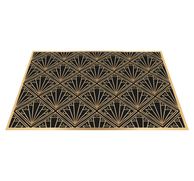 Textured placemats with art deco design - TenStickers