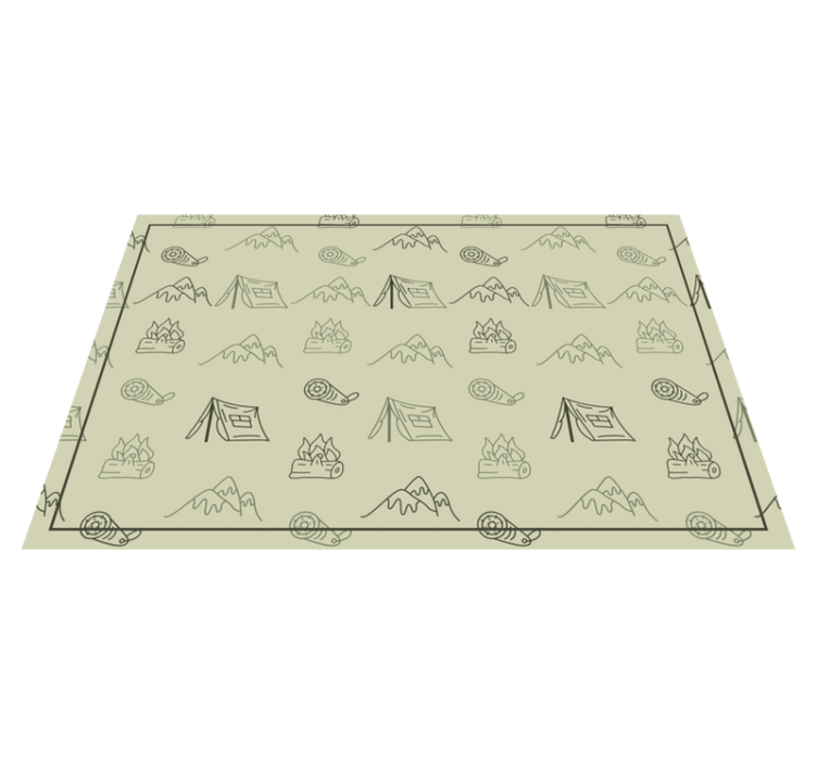 Original placemats for camping adventure gear - TenStickers