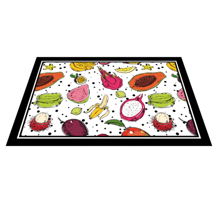 Original placemats vibrant fruit design - TenStickers