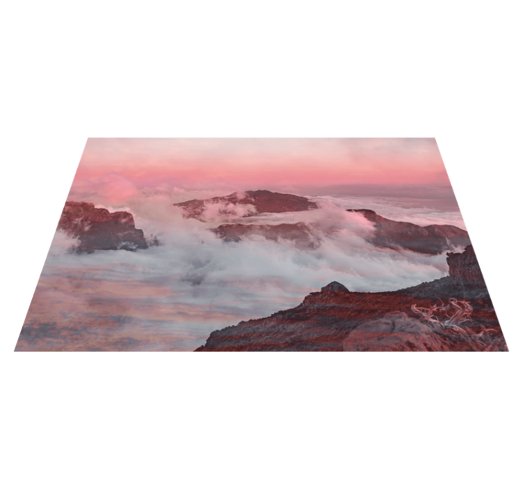 Modern placemats mountainous landscape design - TenStickers