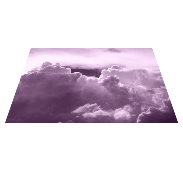 Textured placemats clouds in purple - TenStickers