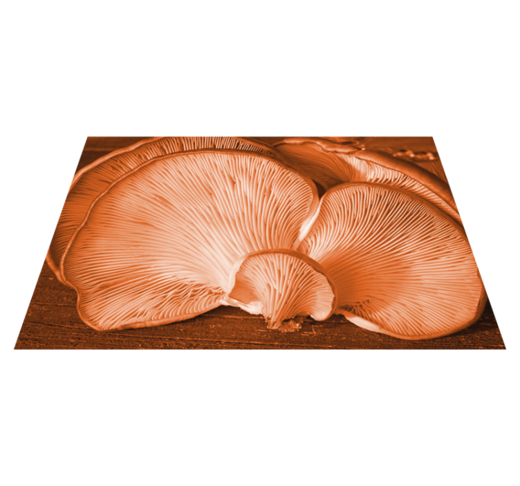 Textured placemats mushroom kitchen decor - TenStickers