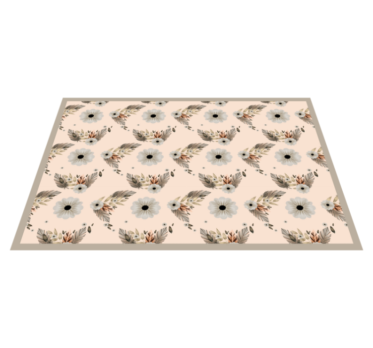 Original placemats floral leaf inspiration - TenStickers