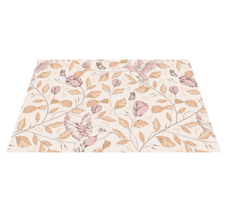 Original placemats hummingbird floral design - TenStickers