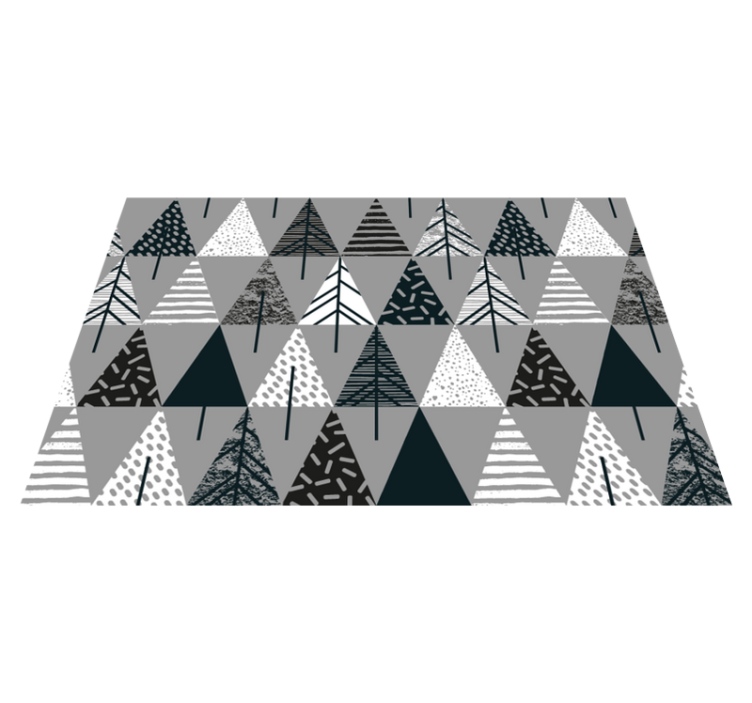 Christmas placemats with a stylized pine tree design - TenStickers