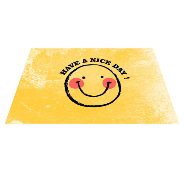 Smiling face quote quote placemats - TenStickers