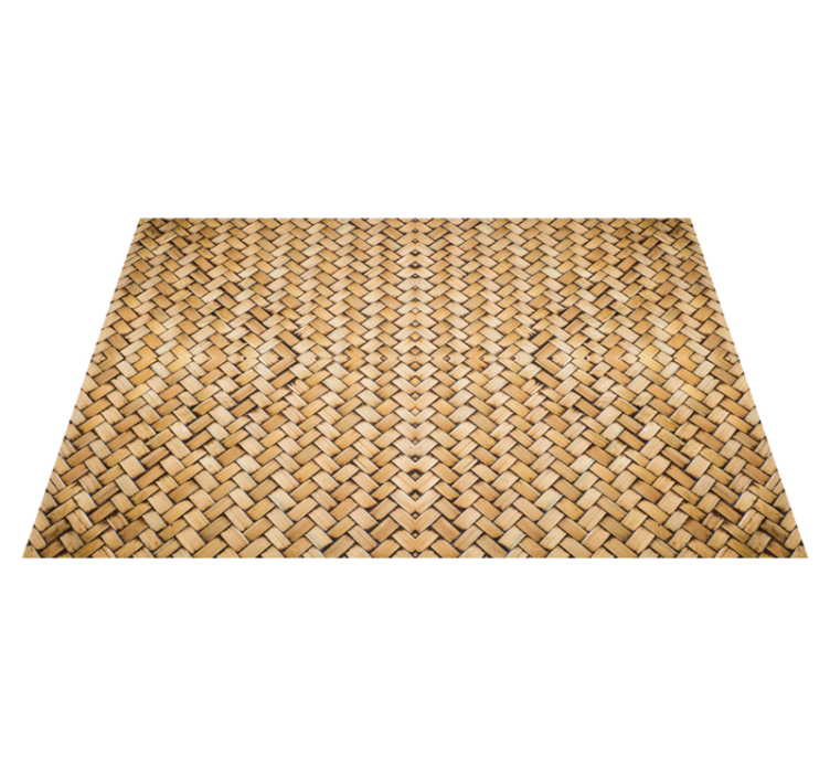 Bamboo woven effect textured placemats - TenStickers