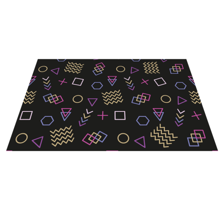 Modern placemats with geometric pattern designs - TenStickers