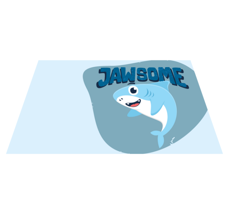 Children placemats cheerful shark design - TenStickers