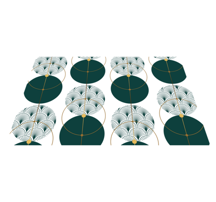 Elegant placemats with a stylish geometric design - TenStickers