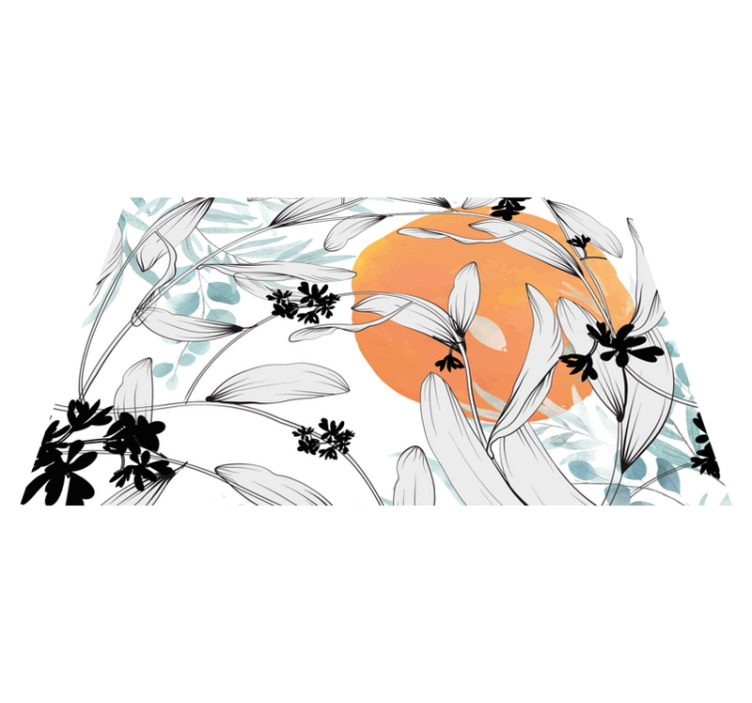 Modern placemats with floral inspired design - TenStickers