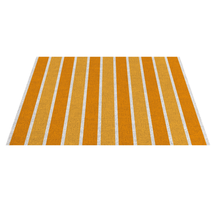 Modern placemats striped orange design - TenStickers