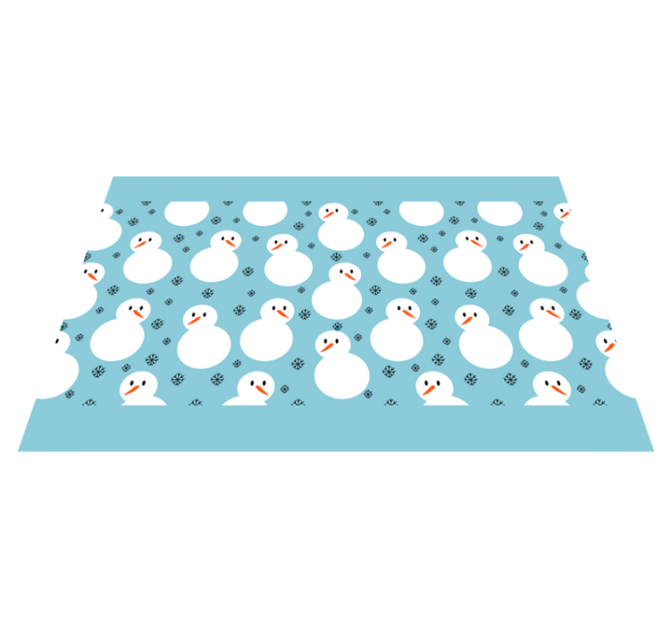 Christmas placemats snowman winter design - TenStickers