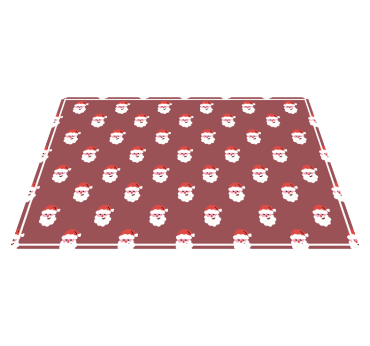 Christmas placemats with santa face design - TenStickers