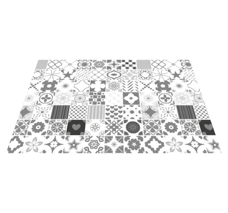 Textured placemats in patterned monochrome design - TenStickers