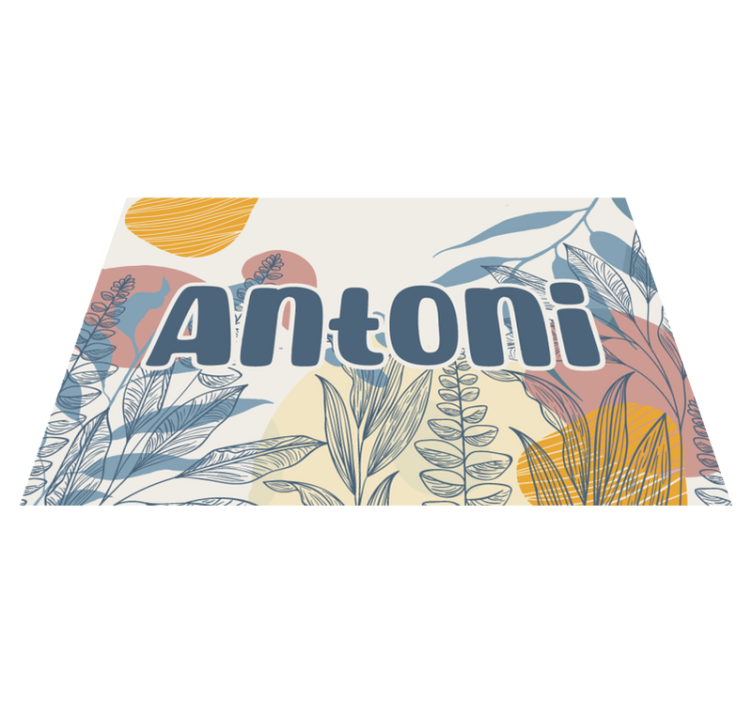 Original placemats with stylish name design - TenStickers