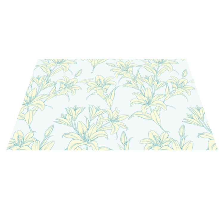 Textured placemats with elegant plant inspired style - TenStickers