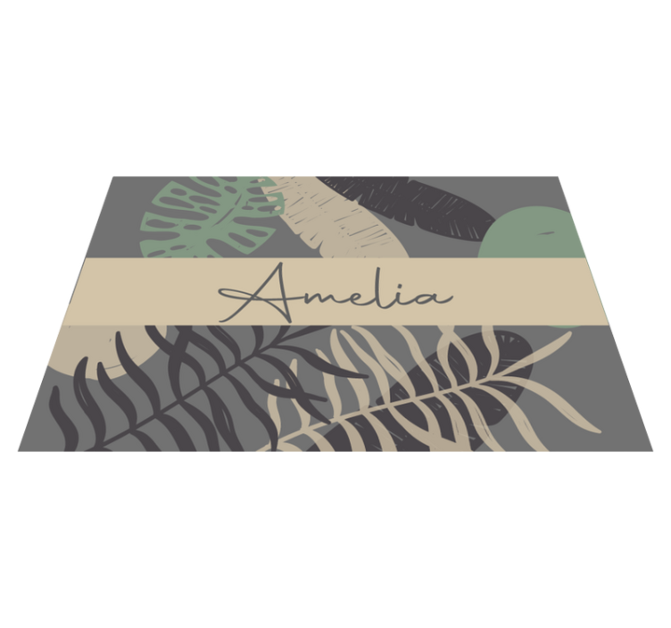 "Boho" style jungle modern placemats - TenStickers