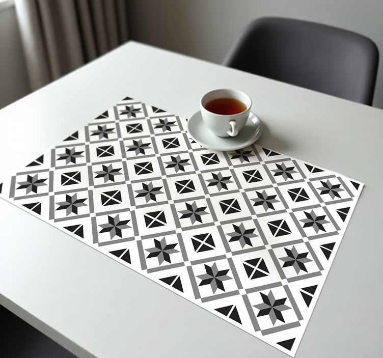 Cement tiles original placemats - TenStickers