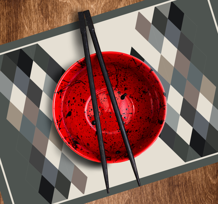 Geometric Pattern Surface modern placemats - TenStickers