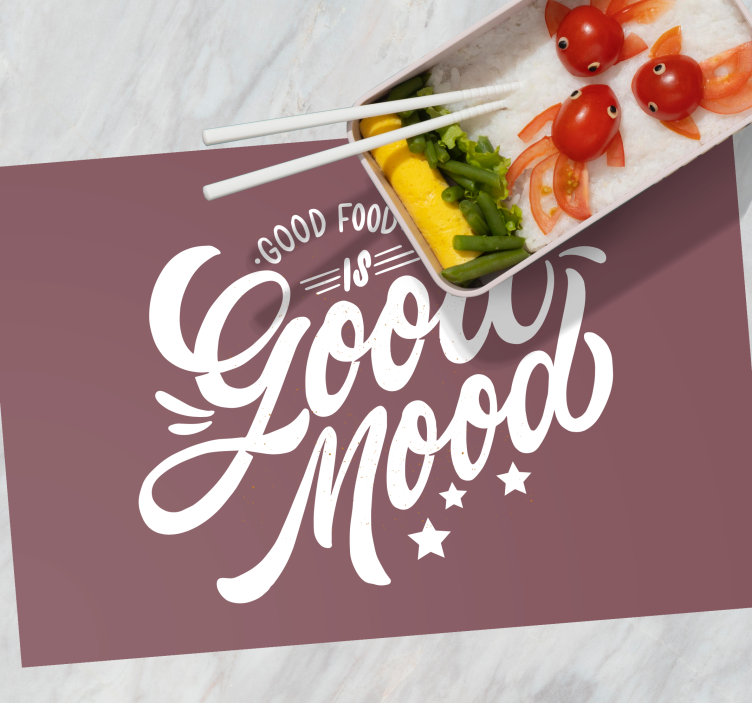 Good food is good mood restaurant placemats - TenStickers