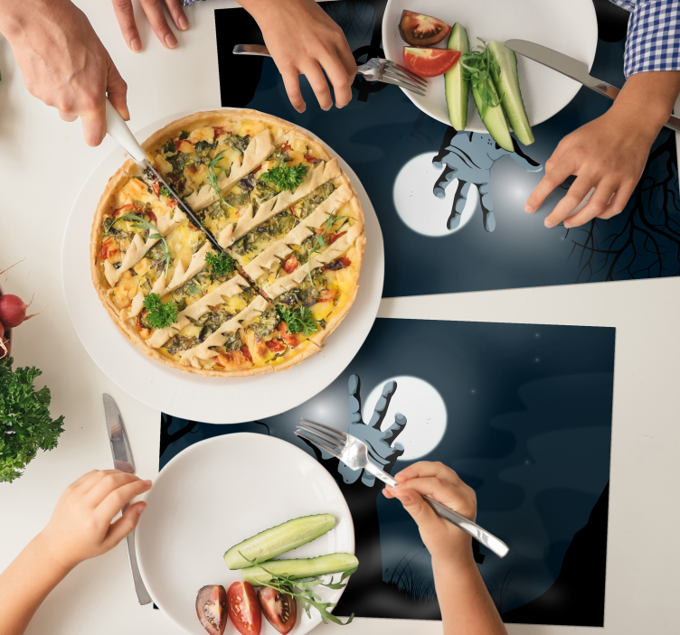 living Dead rectangular vinyl placemats - TenStickers