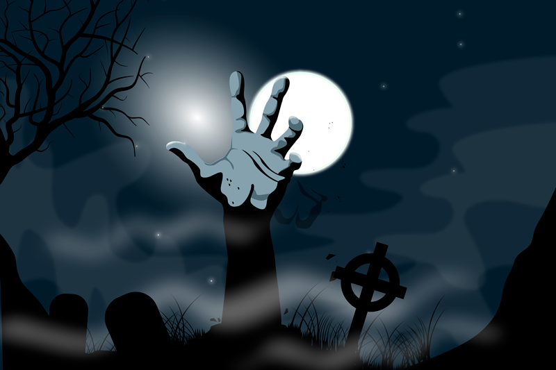 living Dead rectangular vinyl placemats - TenStickers