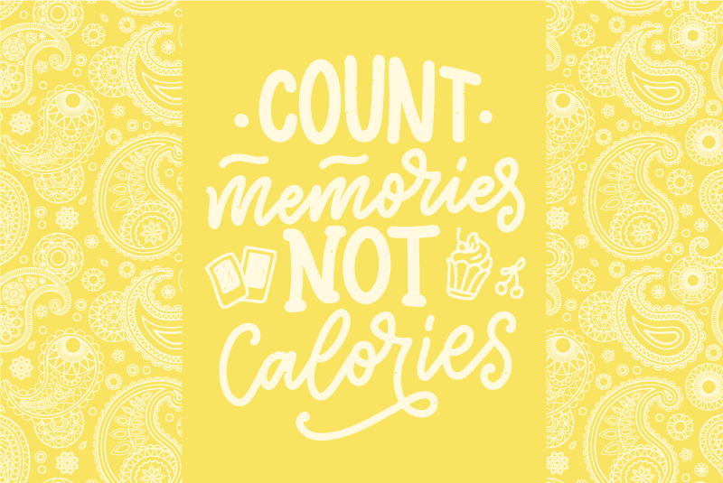 Quote placemats count memories idea - TenStickers