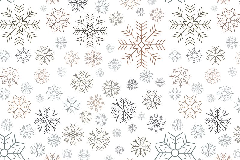 Snowflakes pattern Christmas placemats - TenStickers