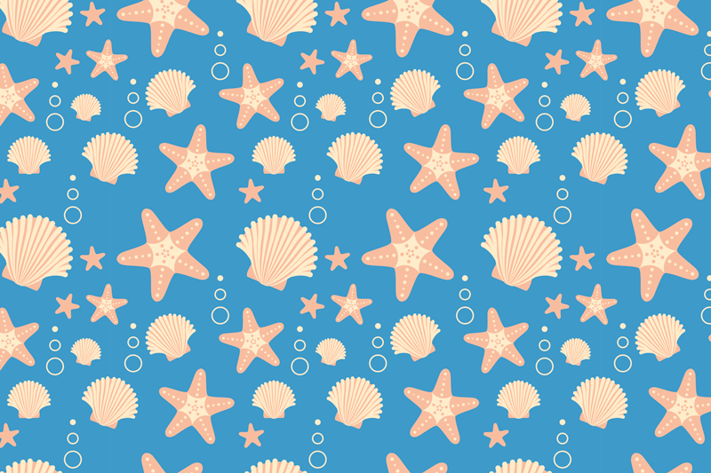 Original placemats nautical shell designs - TenStickers