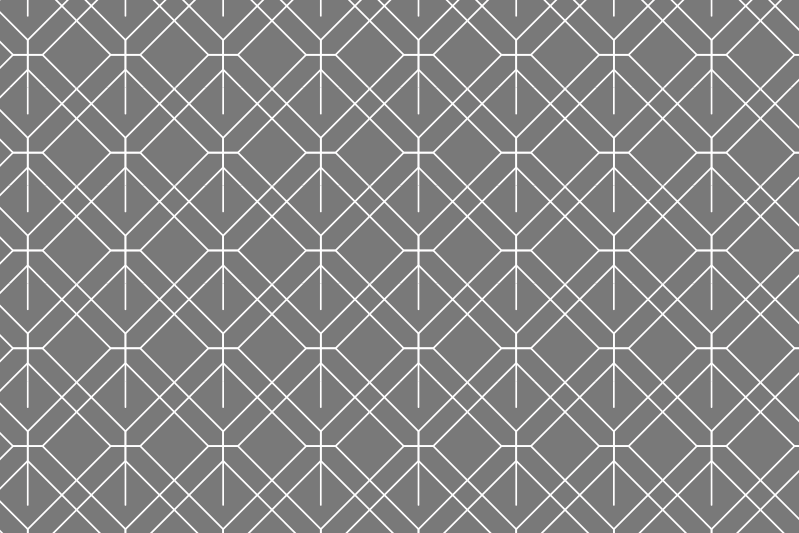 Lattice pattern grey modern placemats - TenStickers