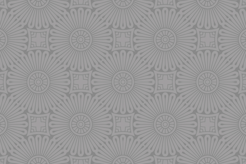 Light Grey with flower shapes elegant placemats - TenStickers