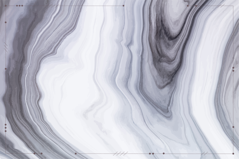 White and black marble effect modern placemats - TenStickers