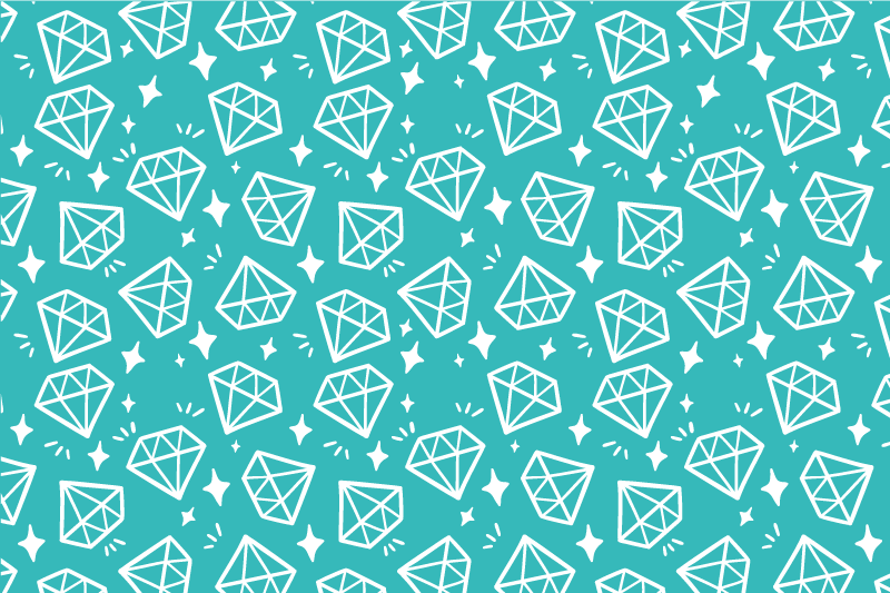 Original placemats diamond pattern design - TenStickers