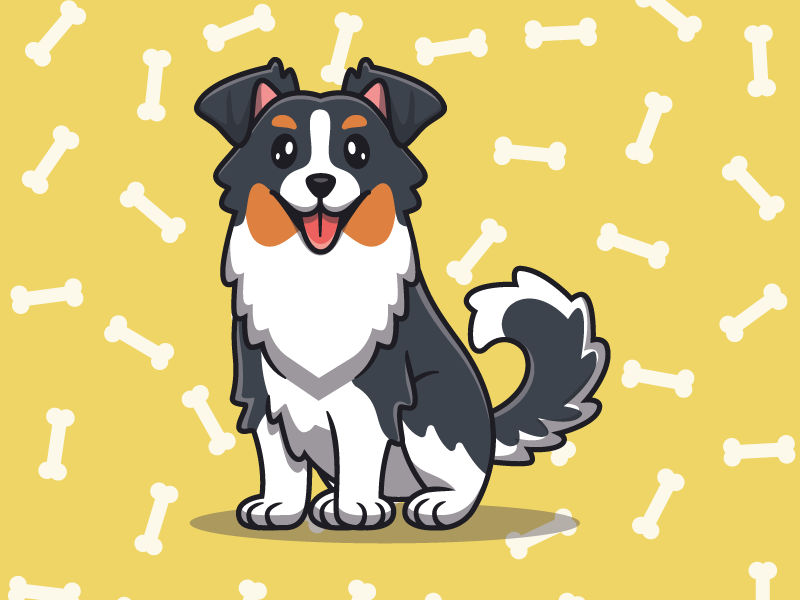 Children placemats cute dog design - TenStickers