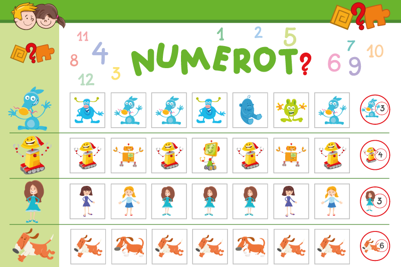 Children placemats colorful learning mat - TenStickers