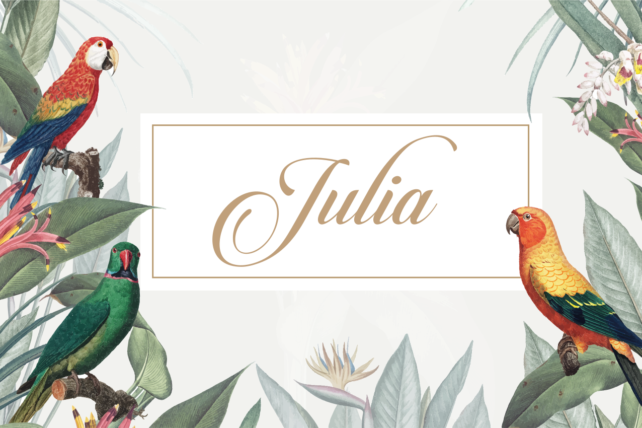 Personalised placemats elegant name settings - TenStickers