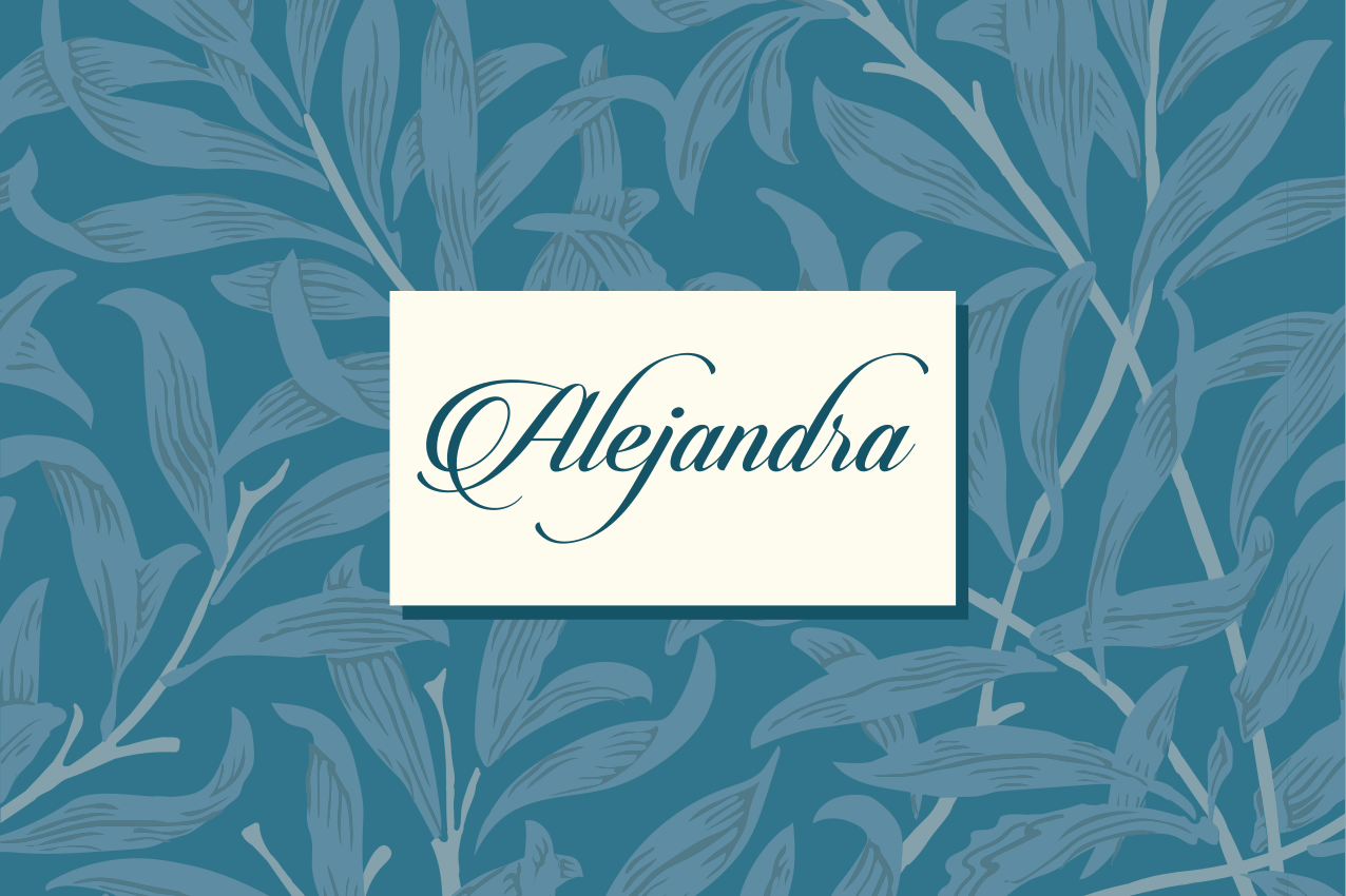 Personalised placemats with elegant leaf design - TenStickers