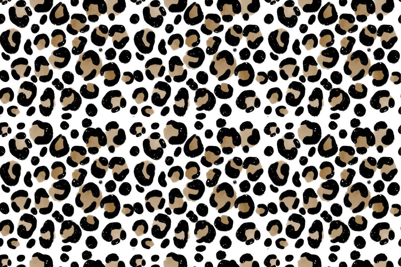 Textured placemats with leopard print pattern - TenStickers