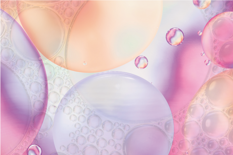 Textured placemats with a vibrant bubbly surface - TenStickers