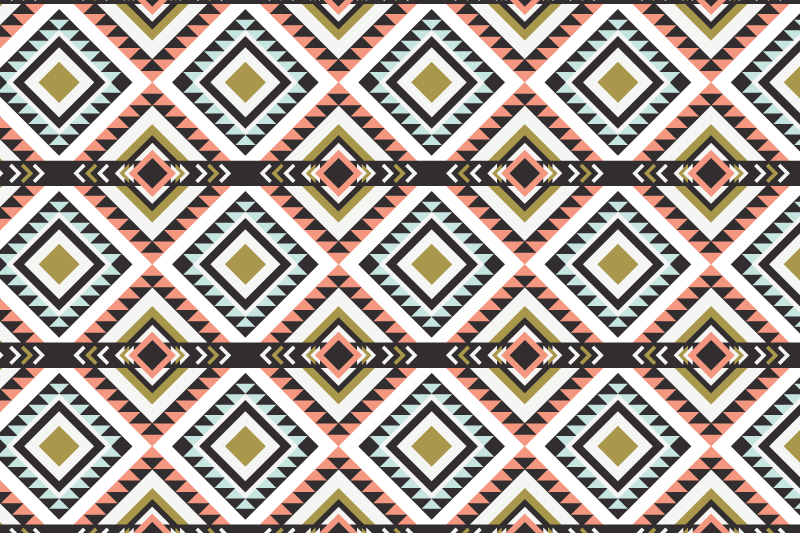 Original placemats with geometric pattern design - TenStickers