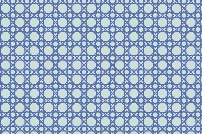 Textured placemats in elegant blue pattern - TenStickers