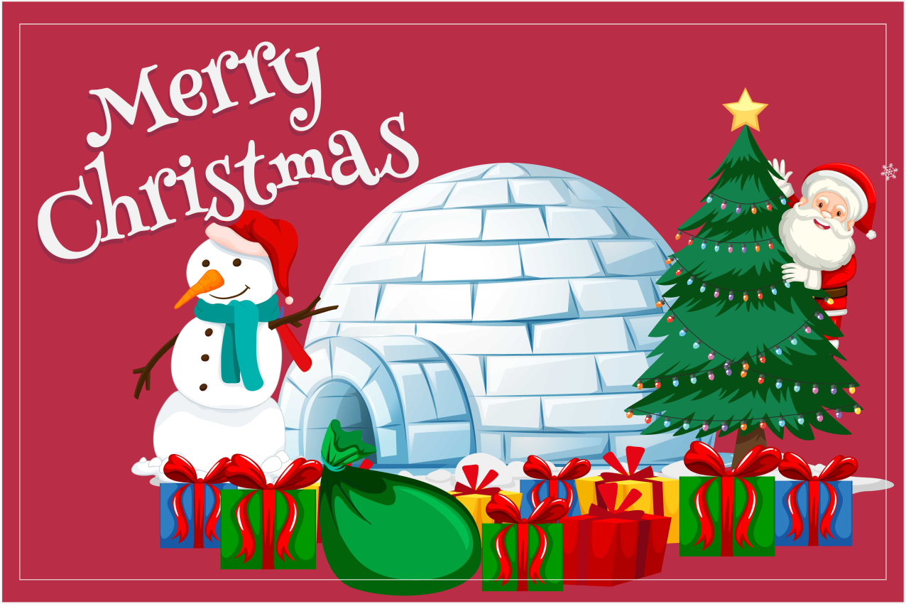 Christmas placemats festive holiday design - TenStickers