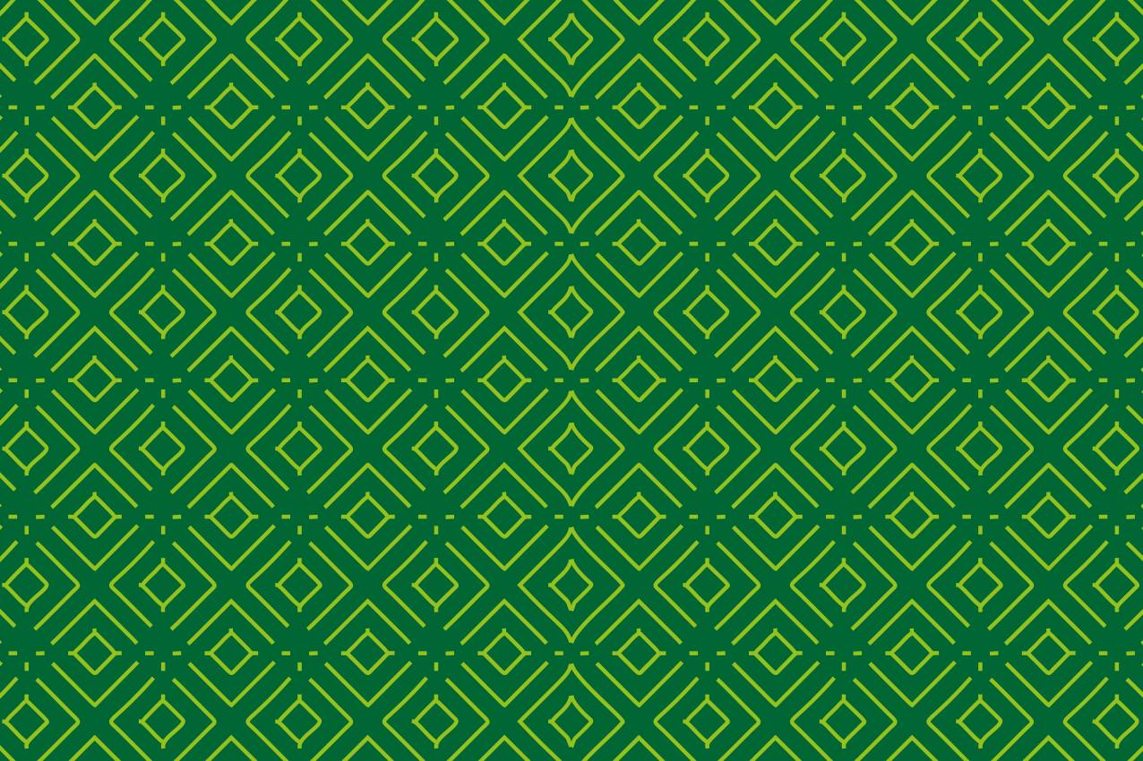 Textured placemats with geometric green design - TenStickers