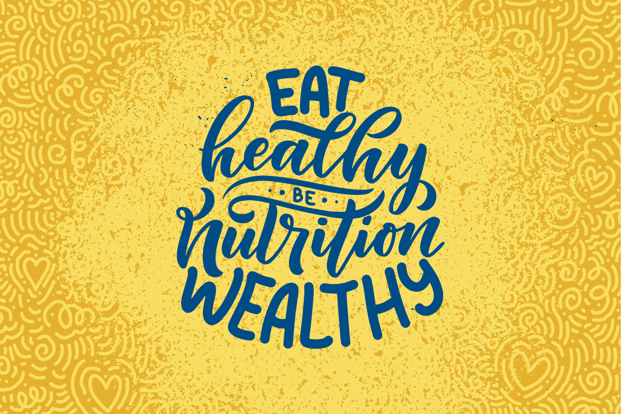 Quote placemats for healthy eating abundance - TenStickers