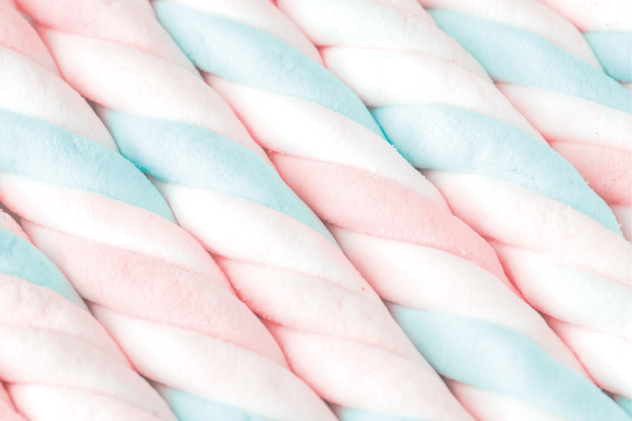 Original placemats twisted cotton candy - TenStickers