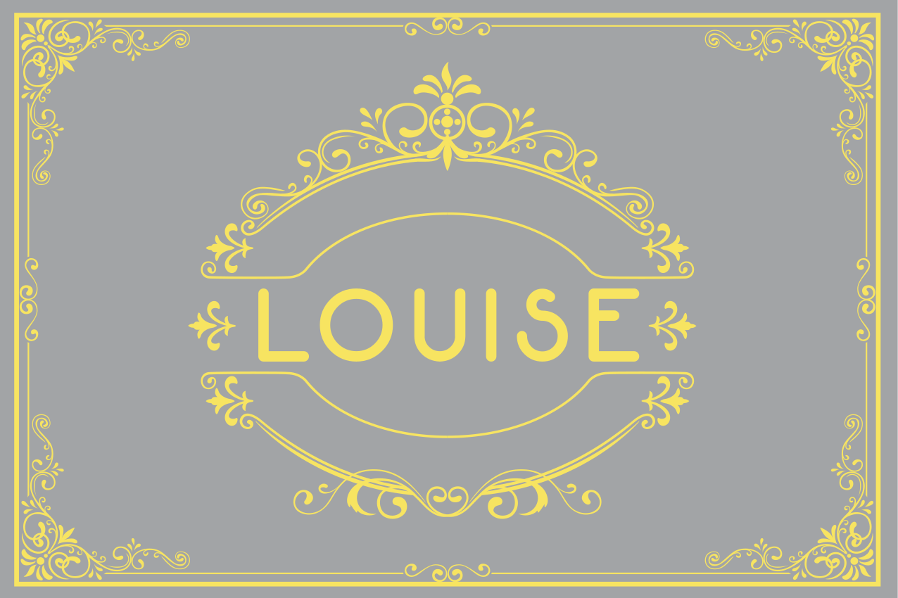 Personalised placemats with elegant name presentation - TenStickers