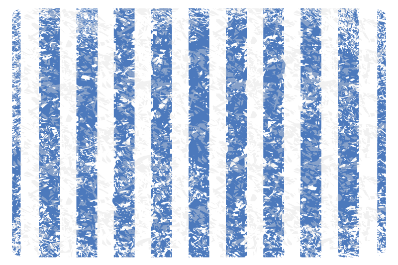 Blue stripes and white elegant placemats - TenStickers