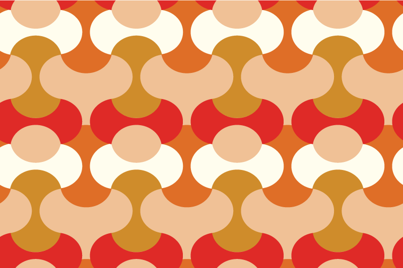 Modern placemats with lively geometric patterns - TenStickers