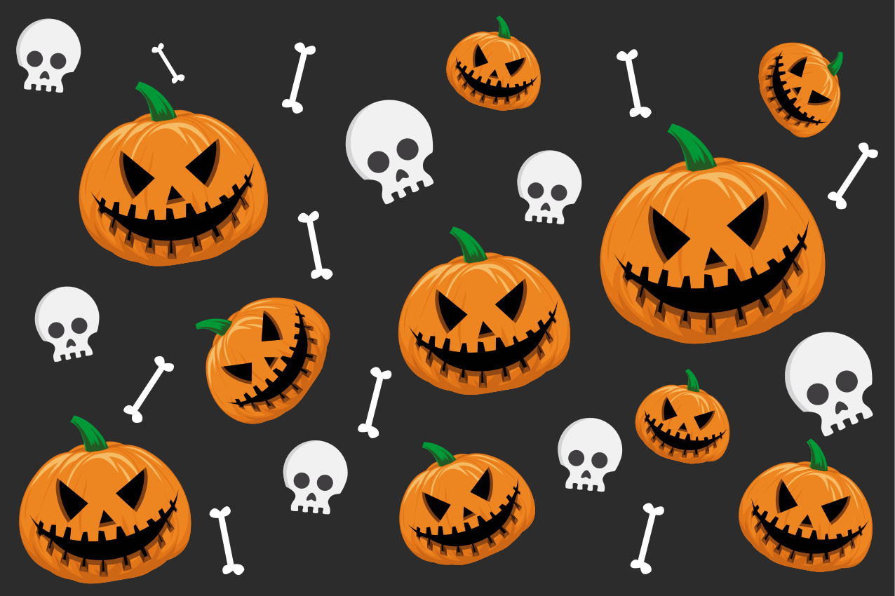 Halloween placemats with pumpkin design - TenStickers